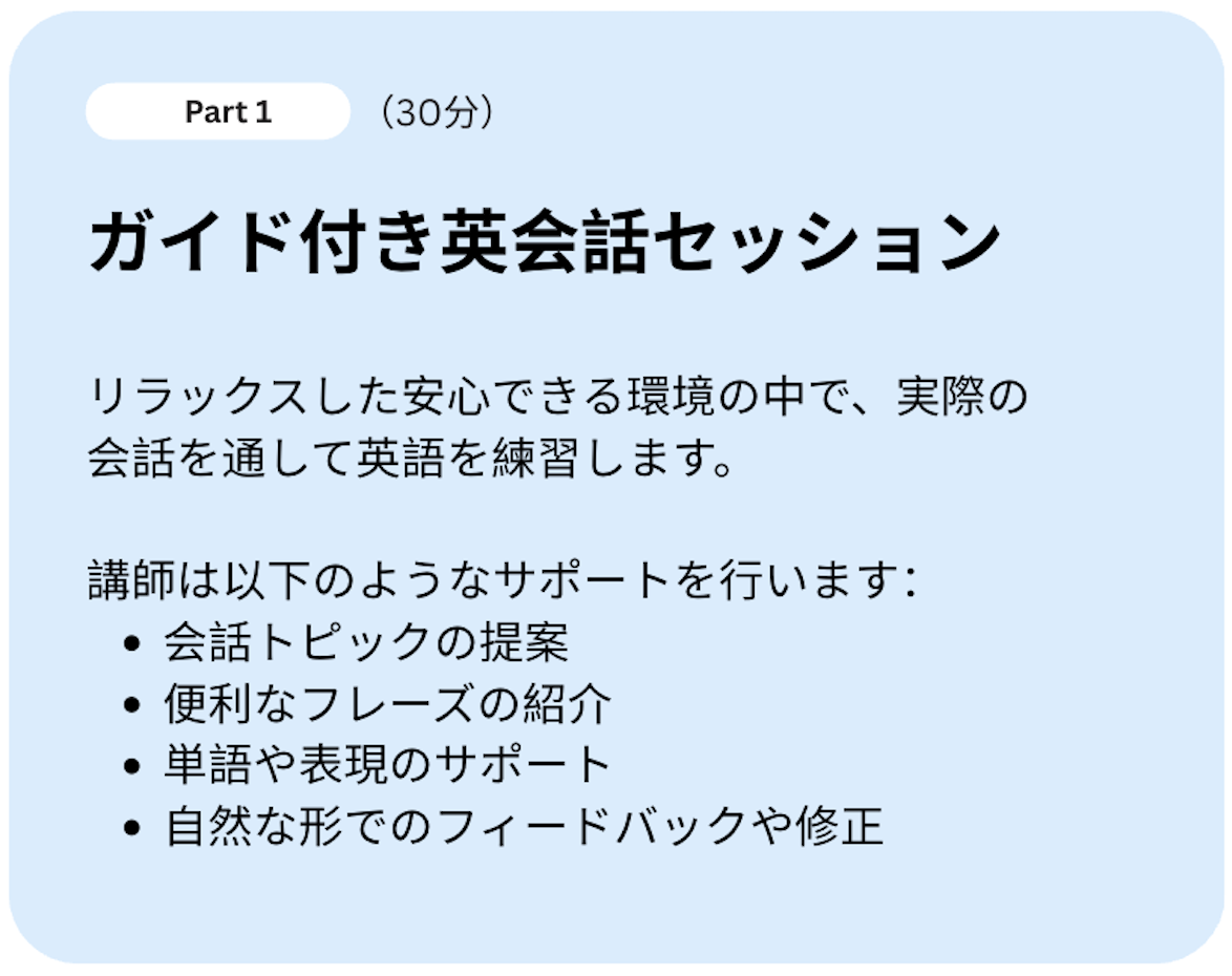 Part 1 lesson structure